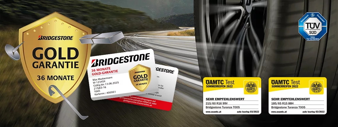 Bridgestone reifen gold garantie hero sommer 2022