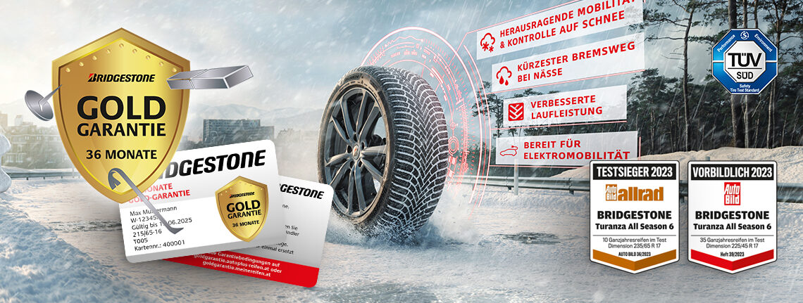 Bridgestone gold garantie hero winter 2024