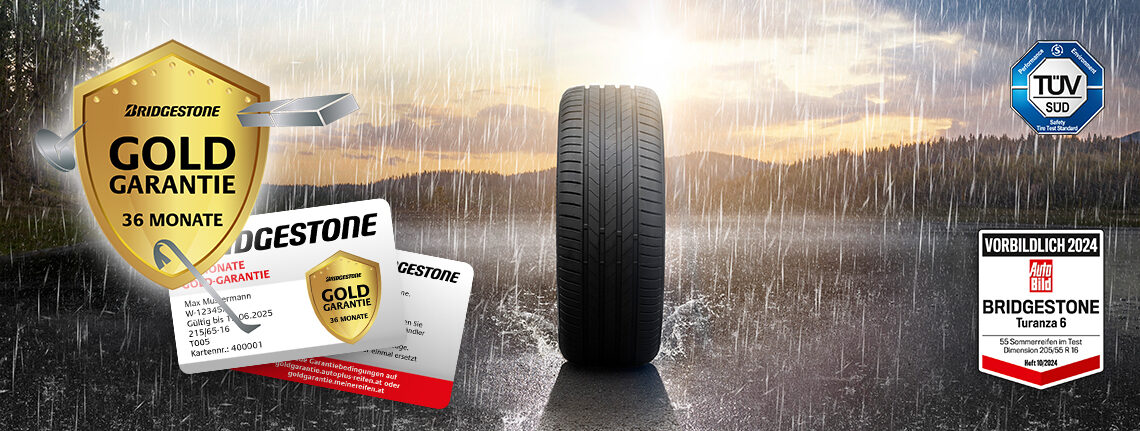 Bridgestone Garantie Formular Hero Sommer 2025